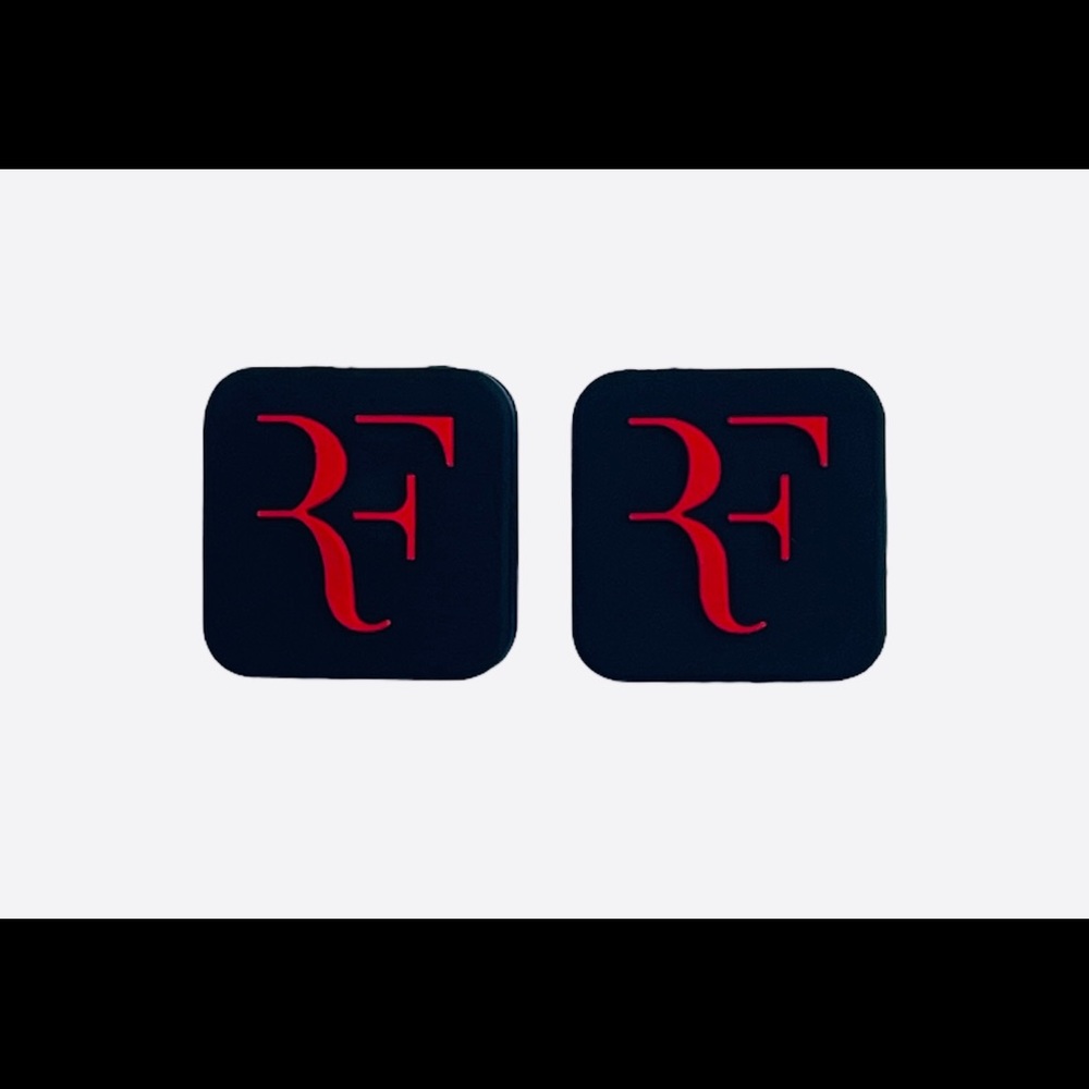 Tennis Vibration Dampeners RF Black & Red. Set of 2, New